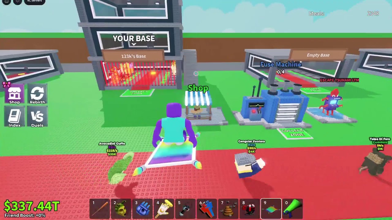 dueling and trading with machine with viewers