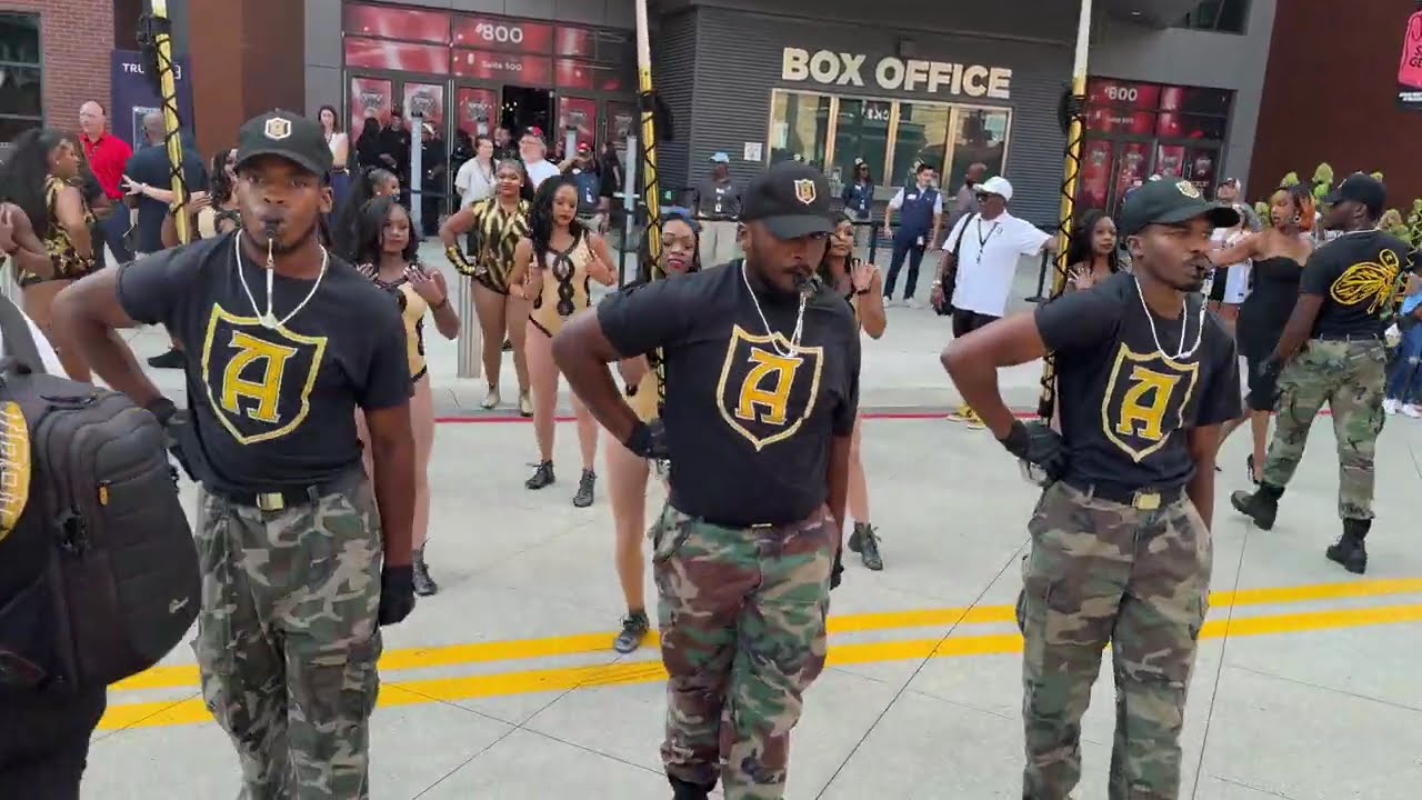 Alabama State Marching In - Atlanta Braves HBCU Night 