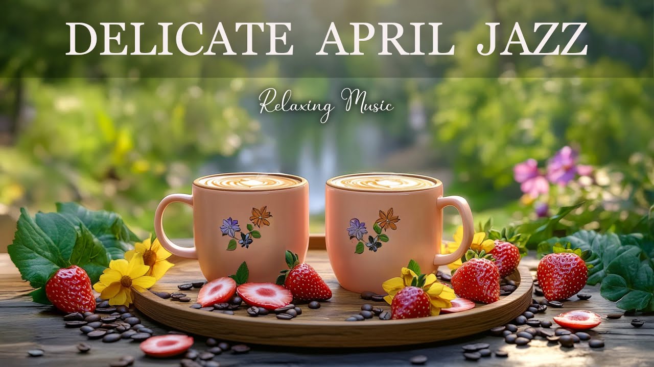 Delicate April Jazz🌻Happy Morning Coffee Jazz Music& Relaxing Bossa Nova Piano for Uplifting The Day