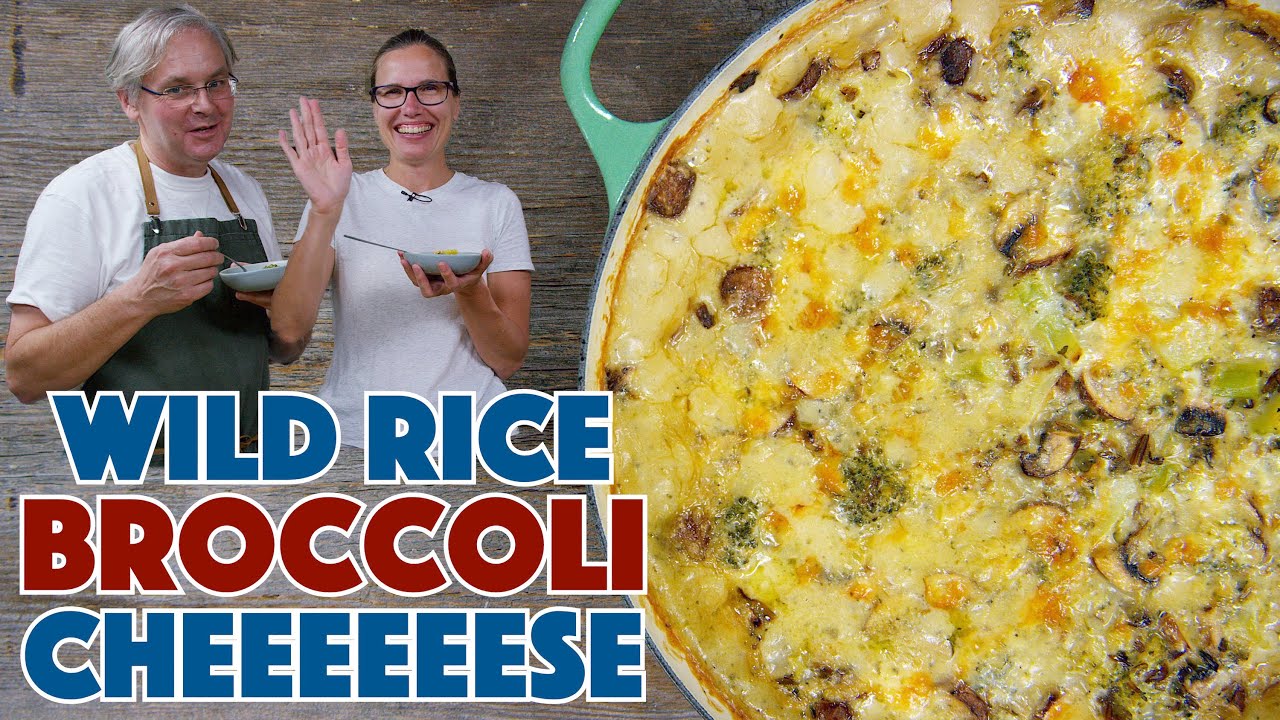 Wild Rice Broccoli Cheese Casserole Recipe From Scratch - Canadian Thanksgiving *Re-Upload
