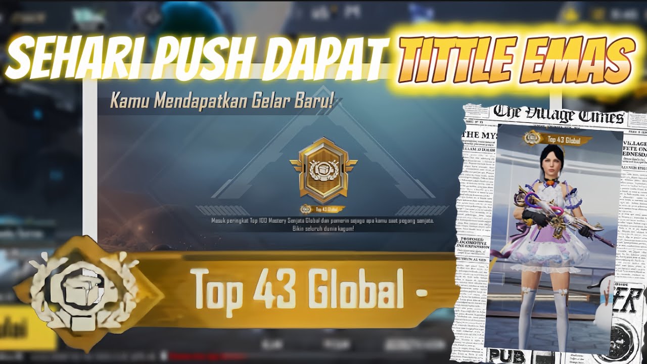 CARA MENDAPATKAN TITTLE EMAS “MASTERY SENJATA” | PUBG MOBILE