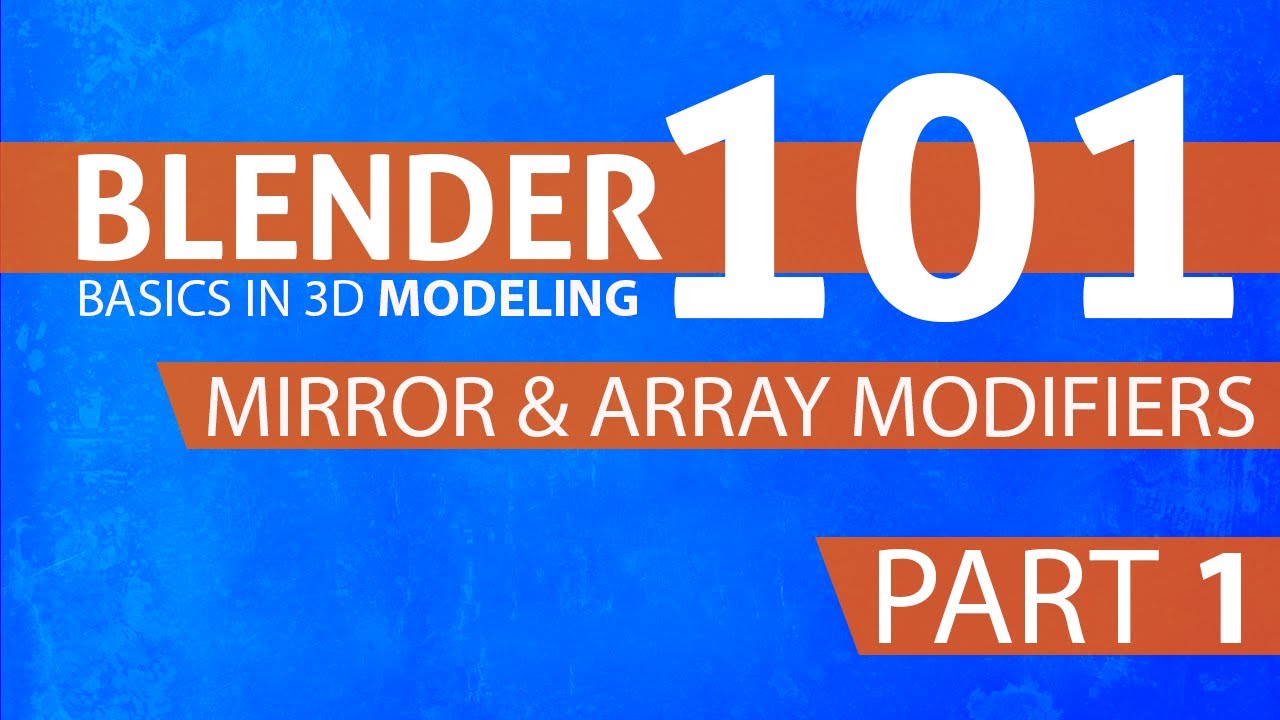 Mirror & Array Modifiers - Blender 101 #b3d