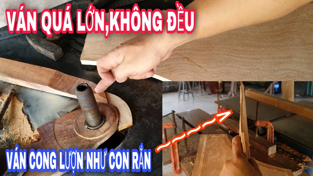 Làm thế nào để đánh được những miếng ván trám cửa QUÁ LỚN và CONG LƯỢN