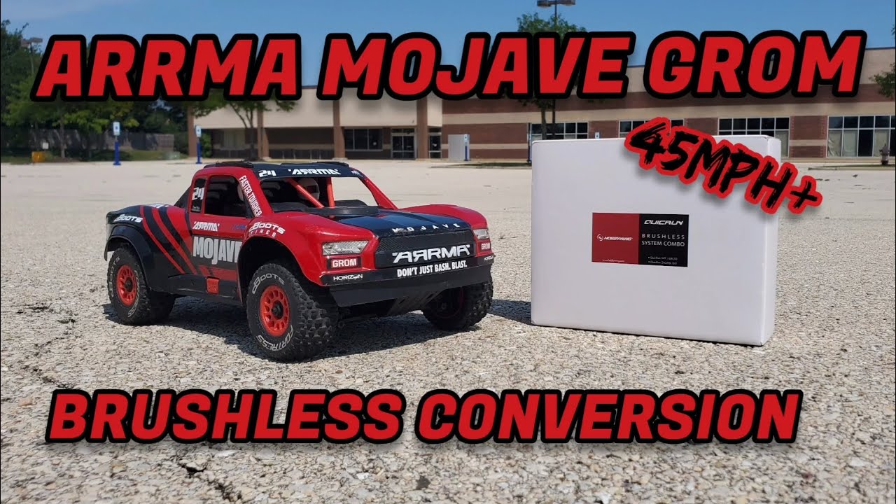 Arrma Mojave Grom Brushless Conversion! Top Speed Test!