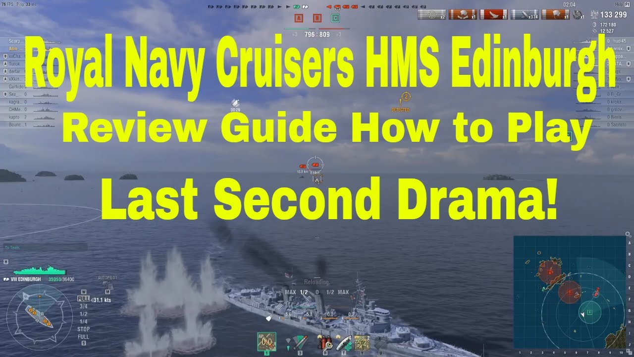 How to Play Royal Navy Cruisers Edinburgh Wows Gameplay Guide Review