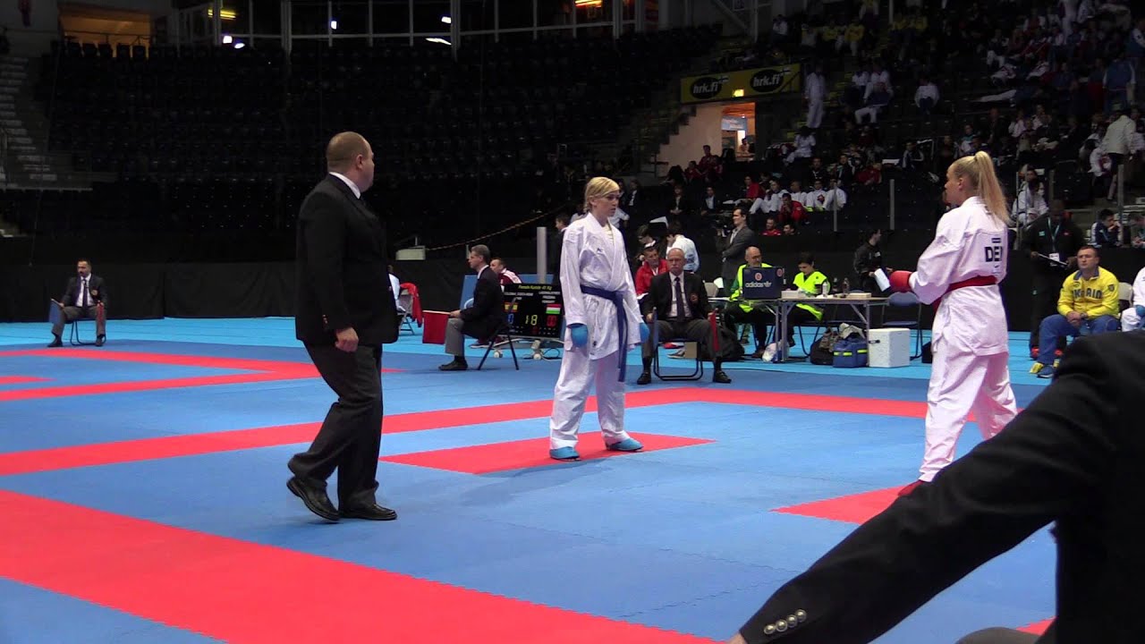 Anita Serogina vs Michelle Jensen - Female Kumite -61kg - 49th European Karate Championships