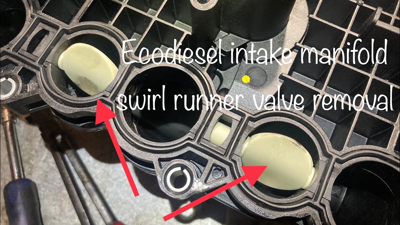 Removing swirl runner valves from ecodiesel intake manifold
