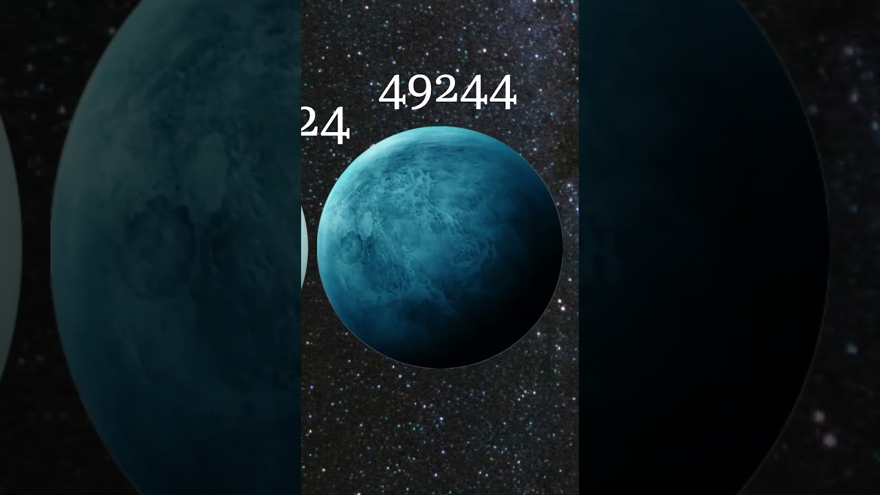 Size comparison of planets in kms #space #spaceeducation #spacescience #spaceexploration #learning
