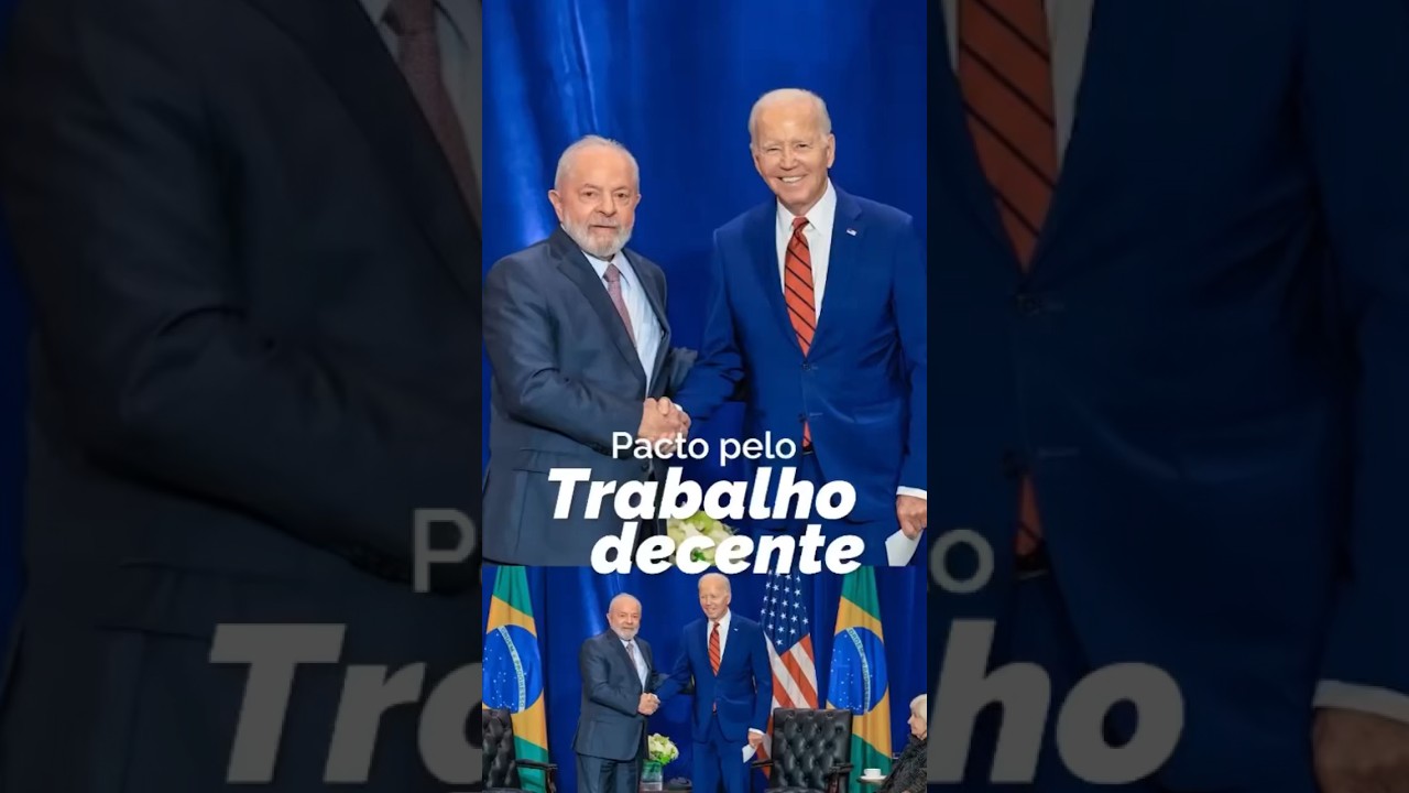 Pacto pelo Trabalho Decente l #shorts #lula #biden