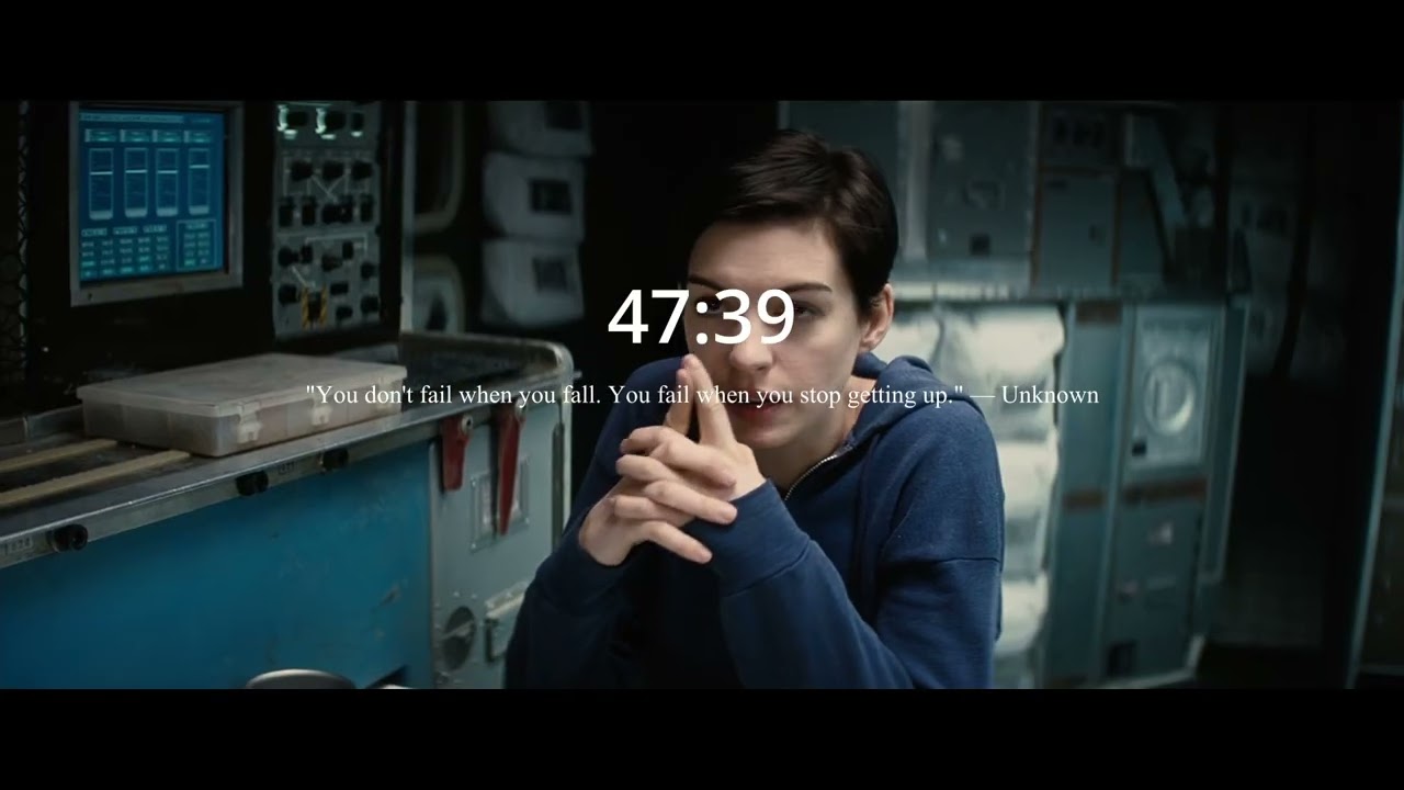 ONE HOUR SESSION | study with me | interstellar inspired 🌌 | for deep focus
