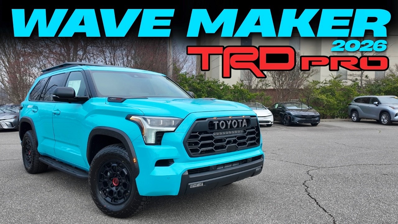 Toyota Sequoia TRD Pro Wave Maker 2026 года | Идеальный ли это внедорожник для семейного отдыха?