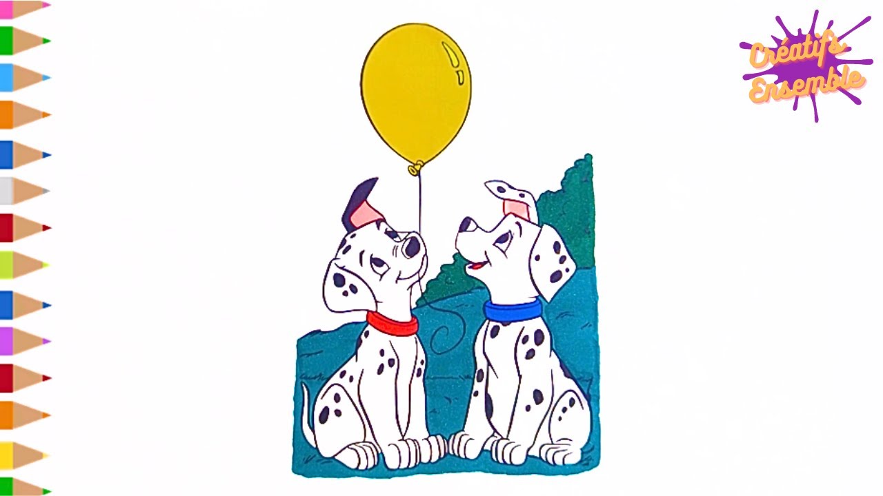Les 101 DALMATIENS - DISNEY 🐾 Coloriage en musique.