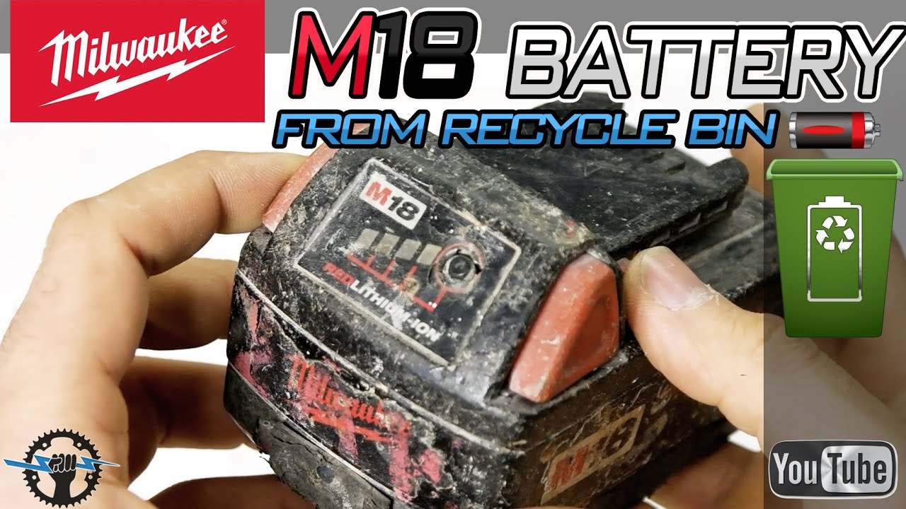 Milwaukee M18 Lithium Battery Capacity Test after 20 YEARS!!! (From Recycle Bin)