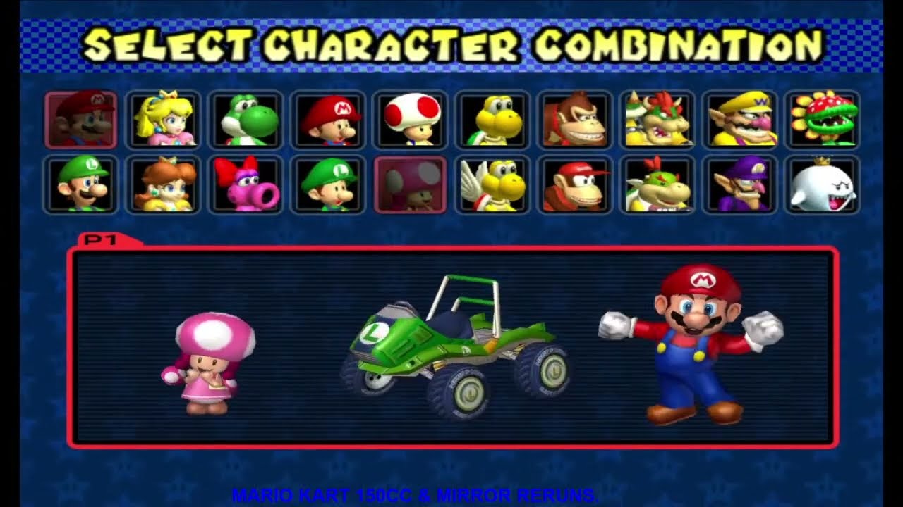 MARIO KART (GCN, WII, 3DS & NDS) 150CC & MIRROR RERUNS  5-16-23