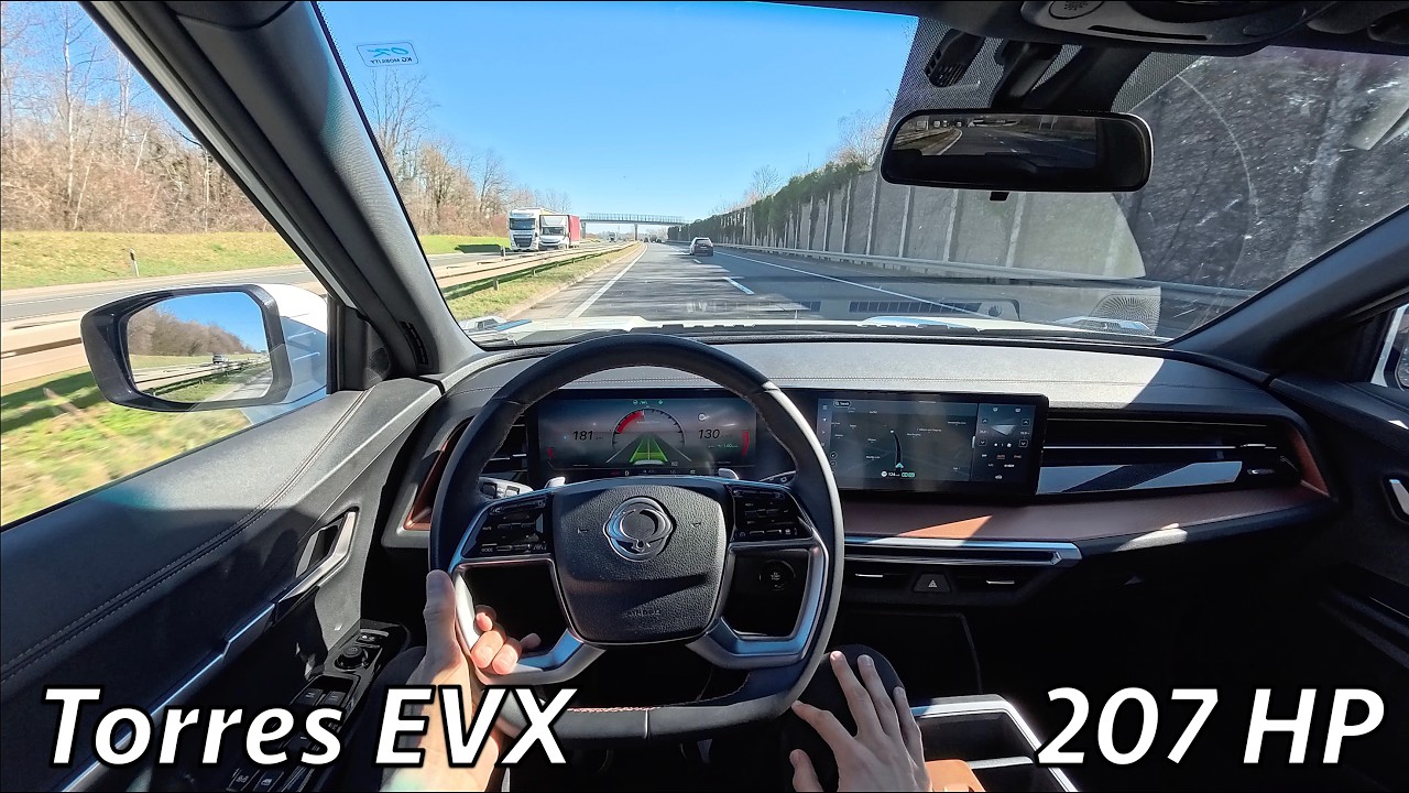 KGM Torres EVX POV Test drive (207 HP)