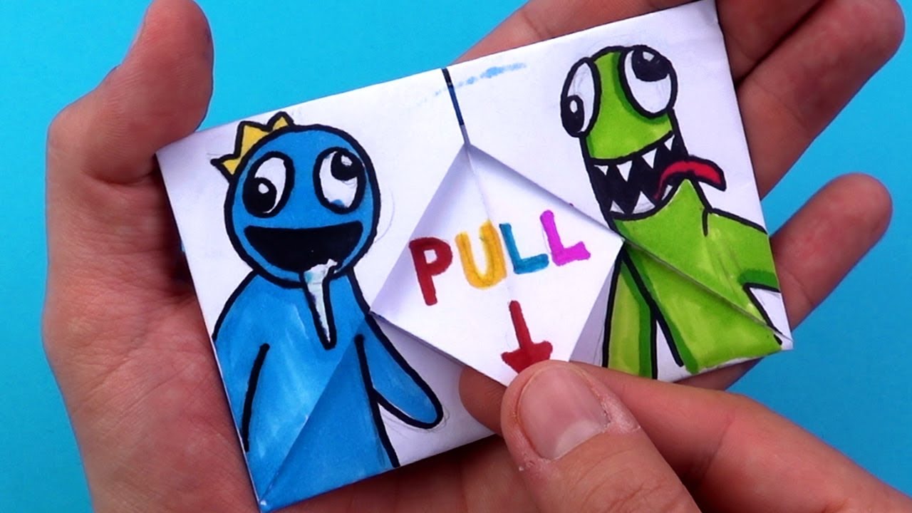 RAINBOW FRIENDS PAPER CRAFTS FOR FANS - CHAPTER 2 FINGER HEART and more...