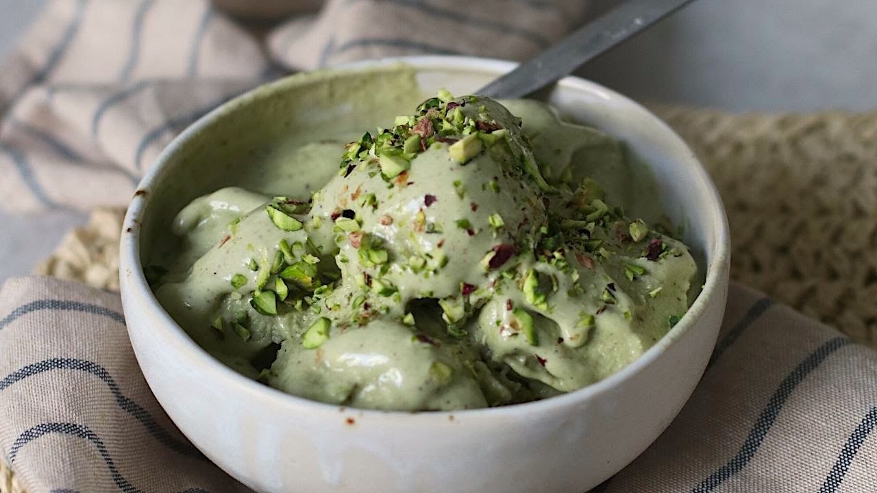 GELATO AL PISTACCHIO sano, facile e veloce | Senza gelatiera