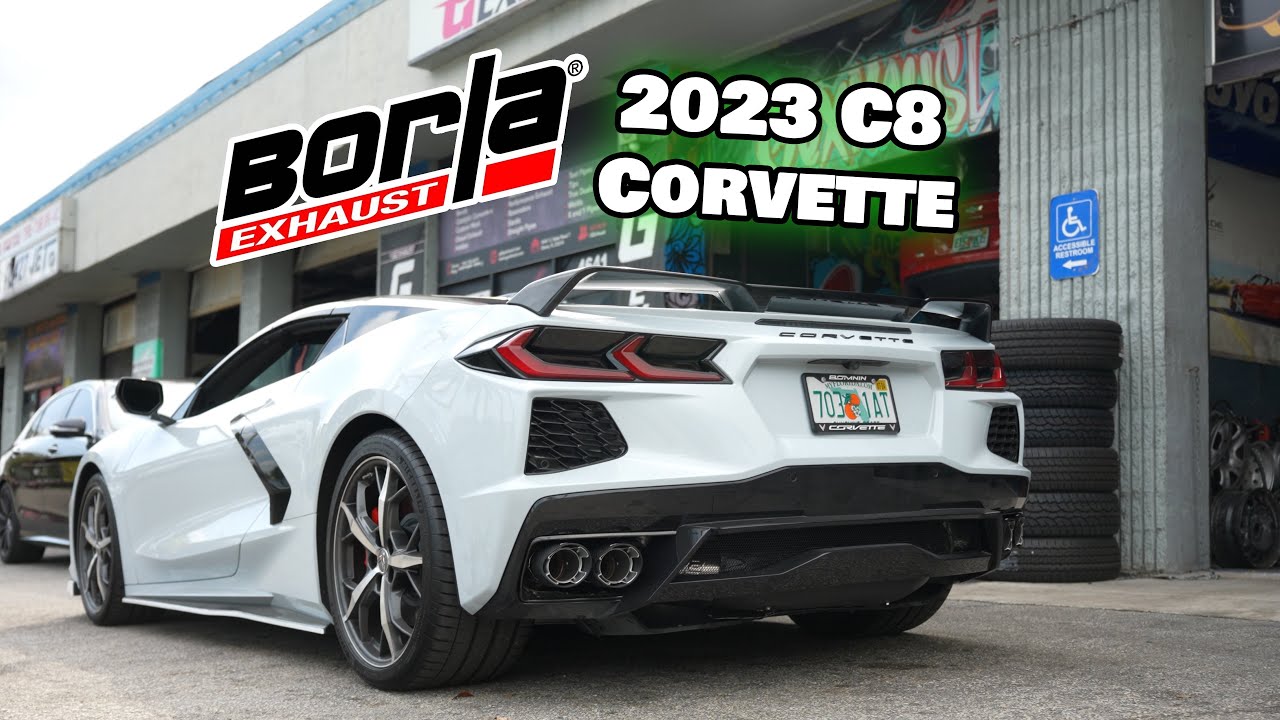 2023 C8 Corvette Borla Exhaust system 6.2L V8 LT2. 490 hp **WARNING**
