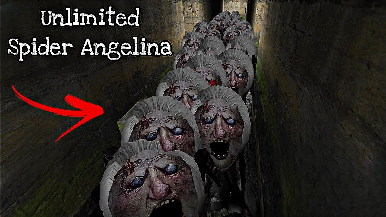 Unlimited Spider Angelina Vs Unlimited weapons (Granny Update 1.8)