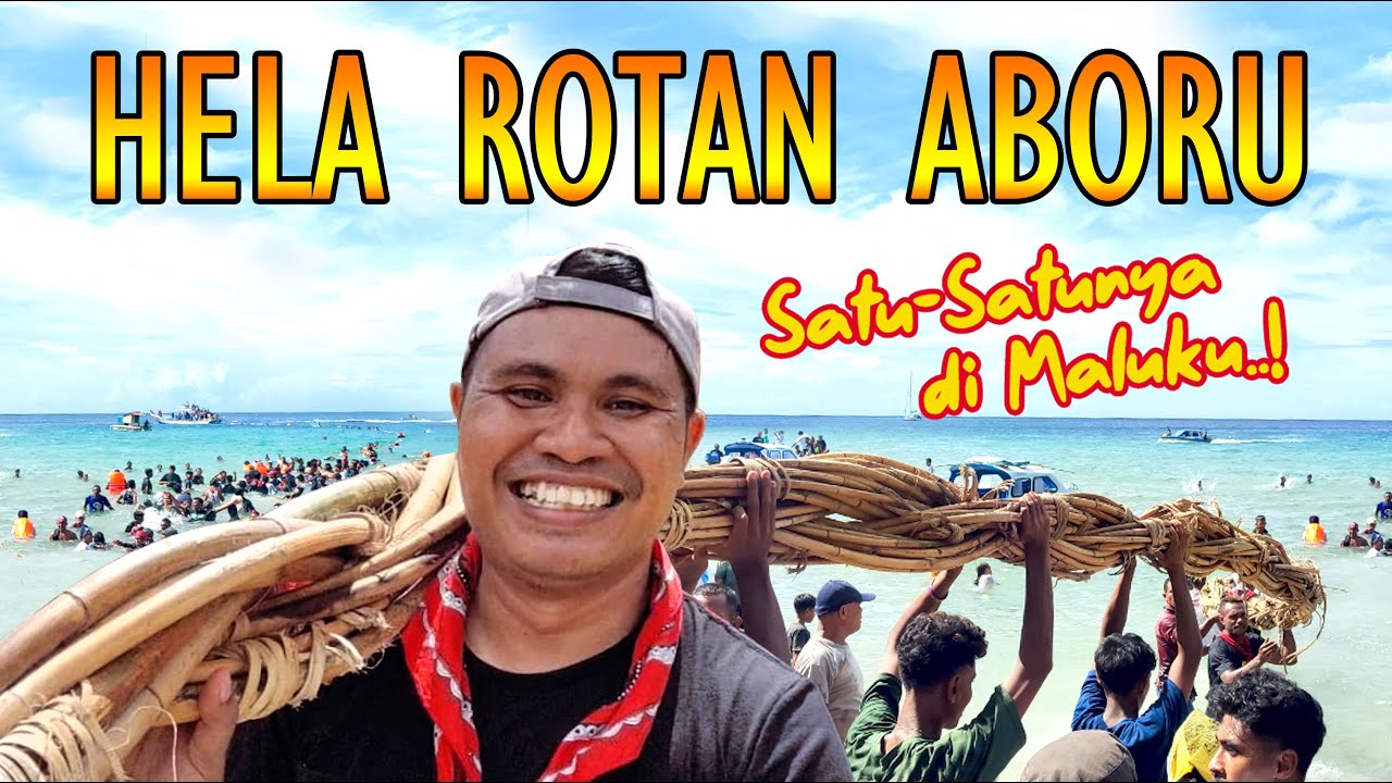 TRADISI HELA ROTAN DI ABORU, SATU KAMPUNG HARUS IKUT JIKA MAU MEMAINKAN PERMAINAN INI!