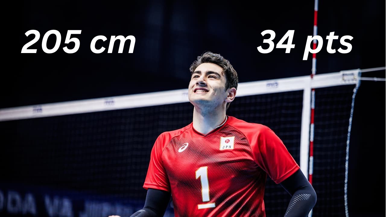 Karen Masajedi - 205 cm opposite 34 points | France vs Japan u-19  World Championship