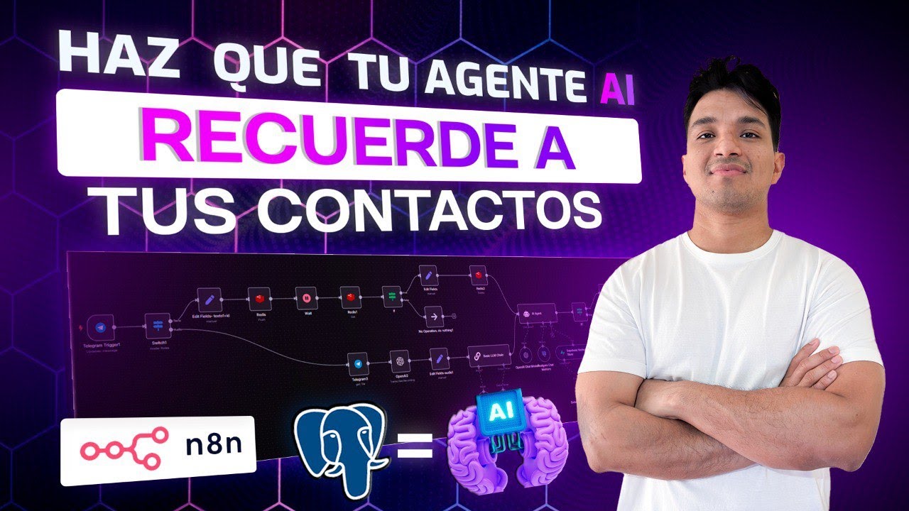 🚀 Cómo hacer que tu AGENTE IA tenga MEMORIA con una Base de Datos Vectoriales (SUPABASE) en n8n