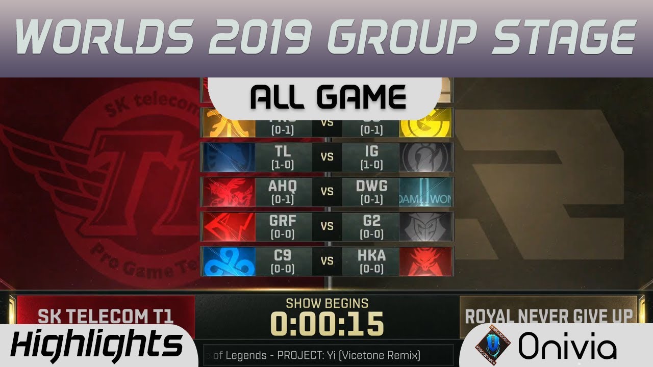 Group Stage Day 2 All Game Highlights Worlds 2019 By Onivia