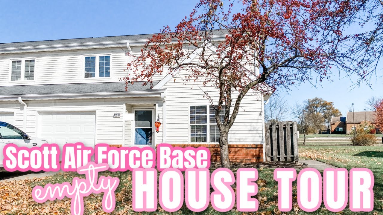 LIVING ON A MILITARY BASE | EMPTY HOUSE TOUR | SCOTT AIR FORCE BASE