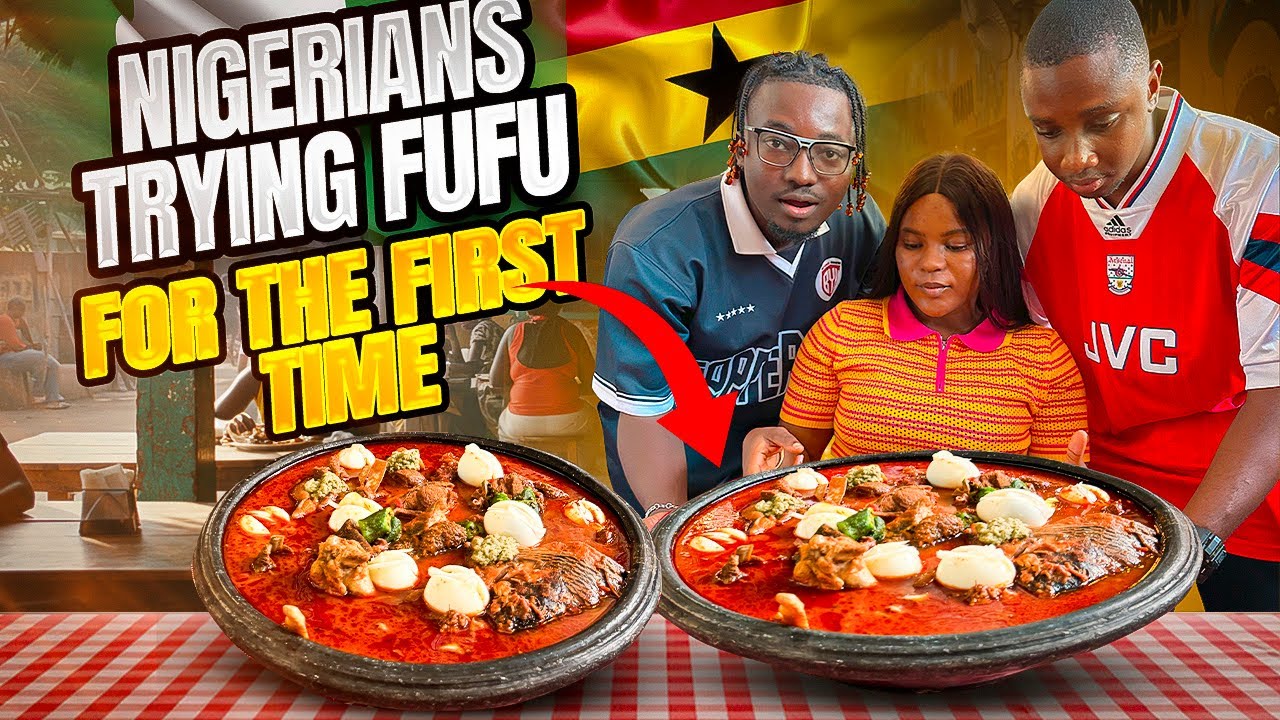 Nigerians try Ghana’s Favorite Food ( Fufu) for the first time-You won’t believe the reaction 🤯 🇬🇭🇳🇬