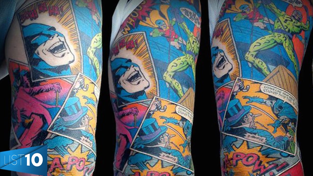 10 People With Insane Comic Book Tattoos | LIST KING