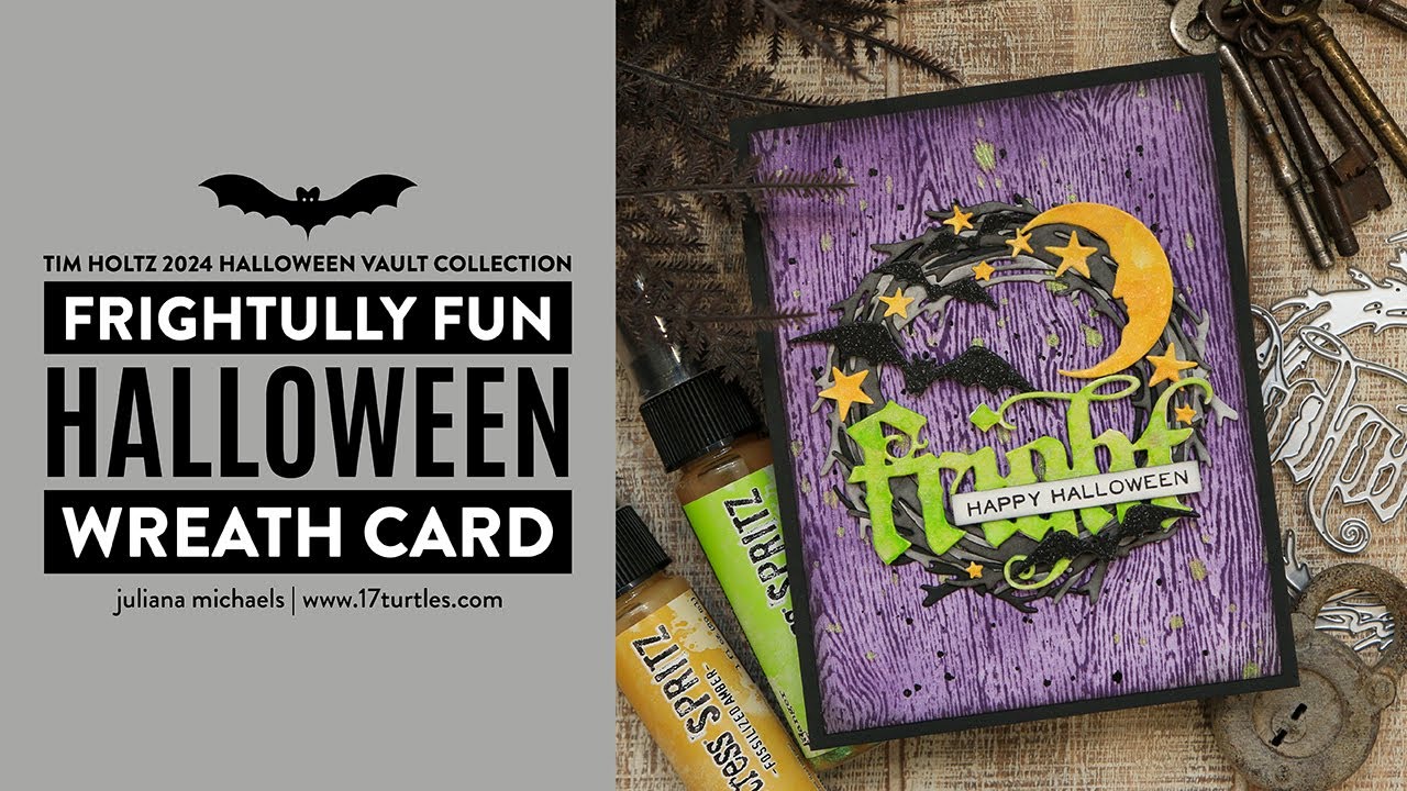 Frightfully Fun Halloween Wreath | NEW Tim Holtz Sizzix Halloween Vault Collection