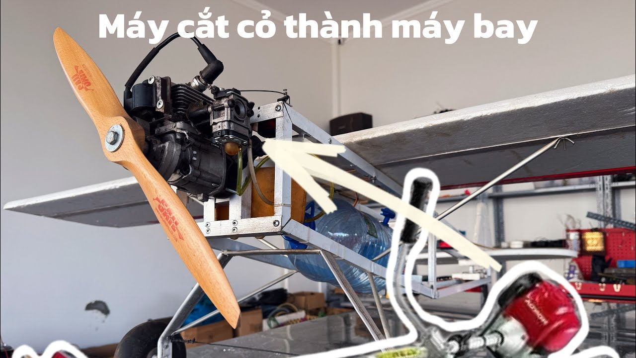 Làm máy bay từ máy cắt cỏ