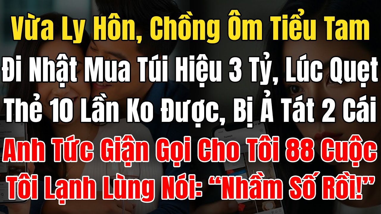 Vừa Ly Hôn, Chồng Ôm Tiểu Tam Đi Nhật Mua Túi 3 Tỷ, Quẹt Thẻ 10Lần Lỗi Bị Tát 2 Cái, Anh Gọi 88 Cuộc