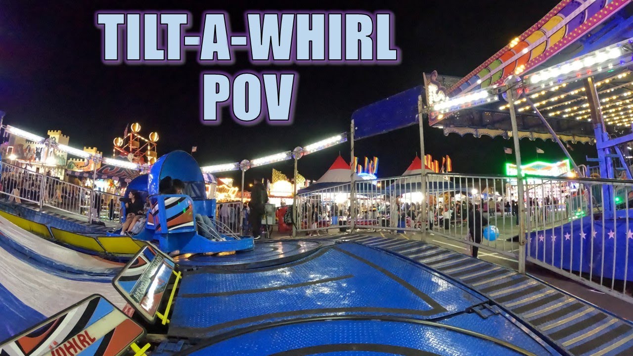 Tilt-a-Whirl POV (4K 60FPS), Dreamland Amusements Flat Ride | Non-Copyright