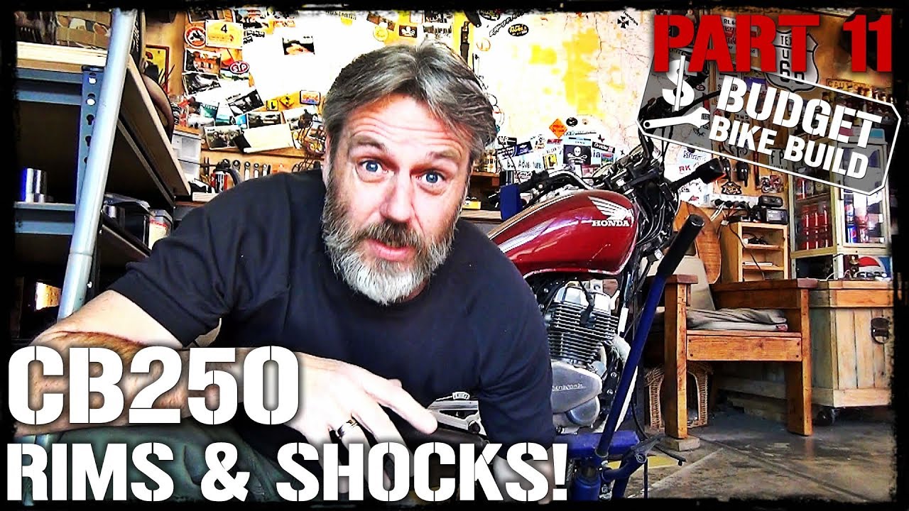 CB250 Build - PART 11. Rims & Shocks!