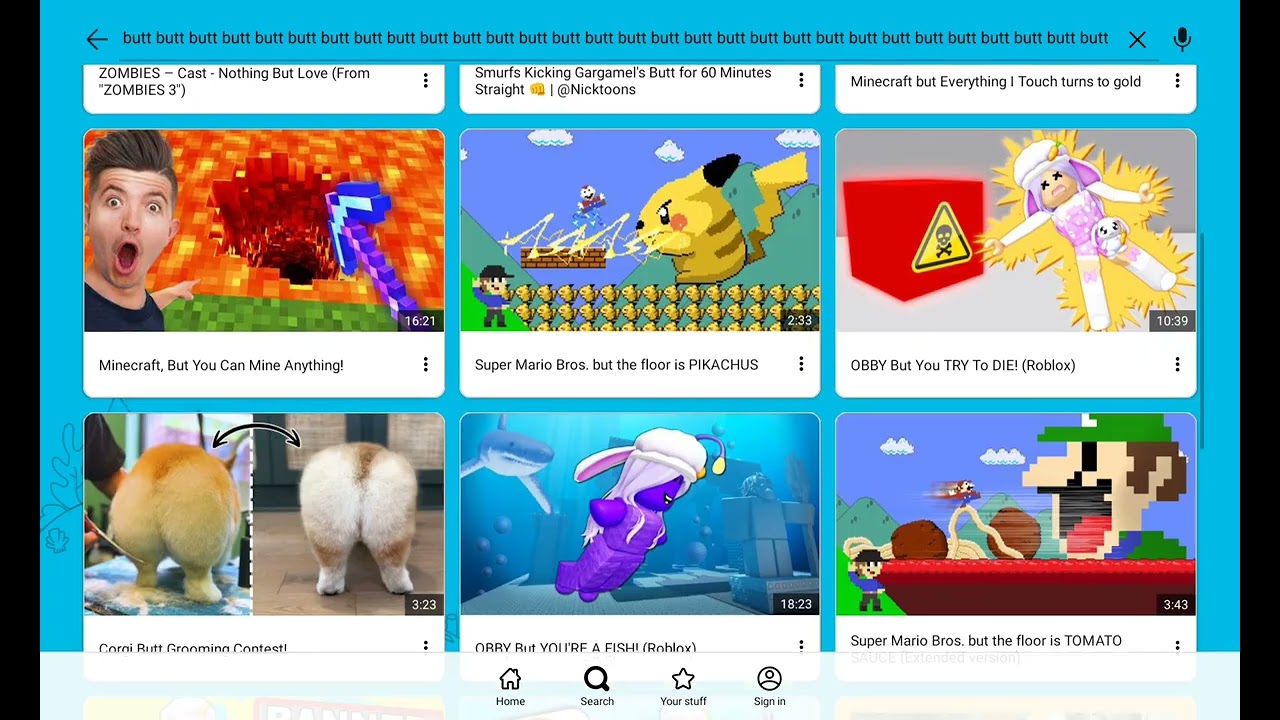 Youtube kids funny sound because in real life it makes me laugh (life hack)
