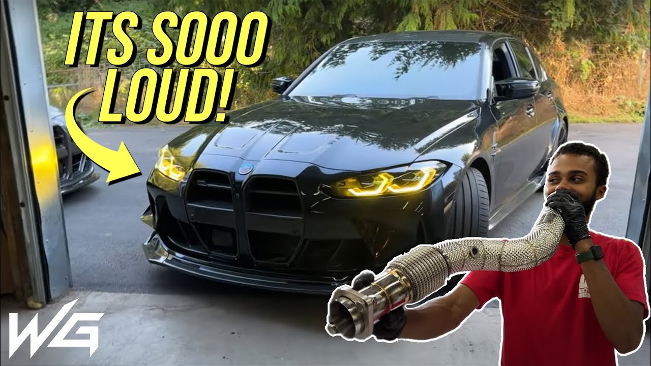 G80 M3 gets $5000 FULL TITANIUM exhaust and catless downpipes!