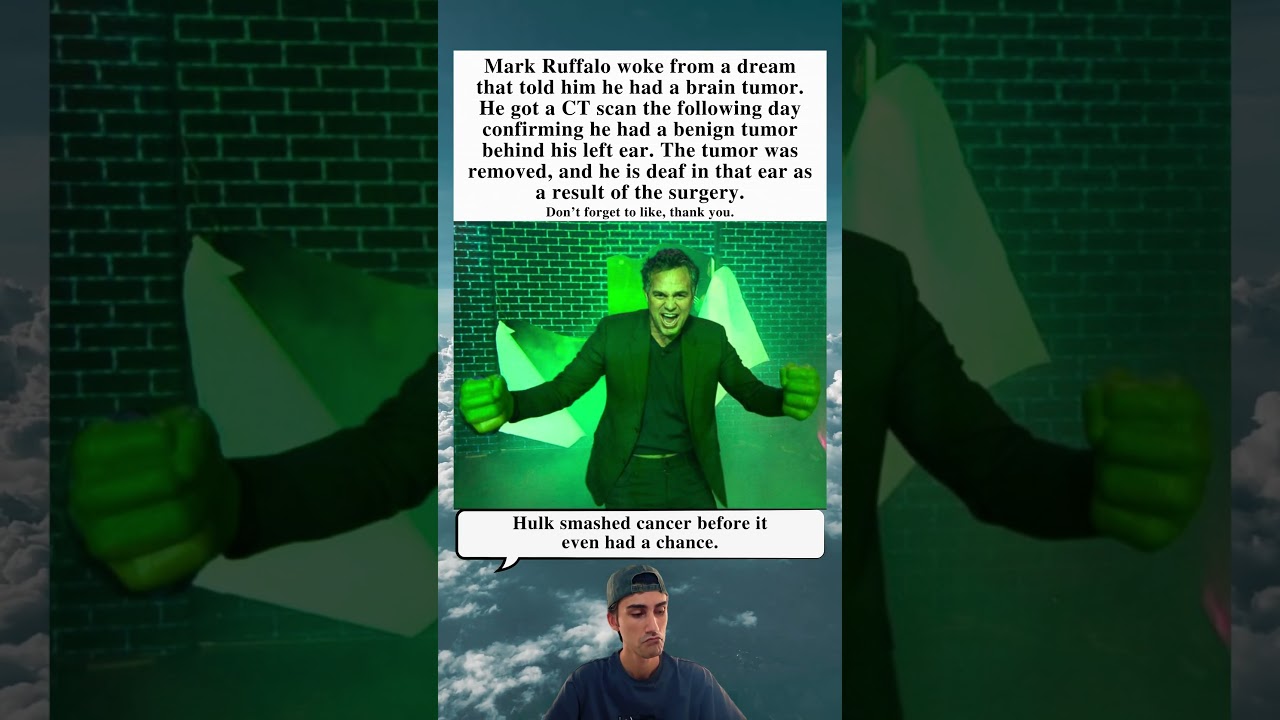 Mark Ruffalo Dream About Brain Tumor Leads To Scan Surgery And Permanent Hearing Loss In One Ear