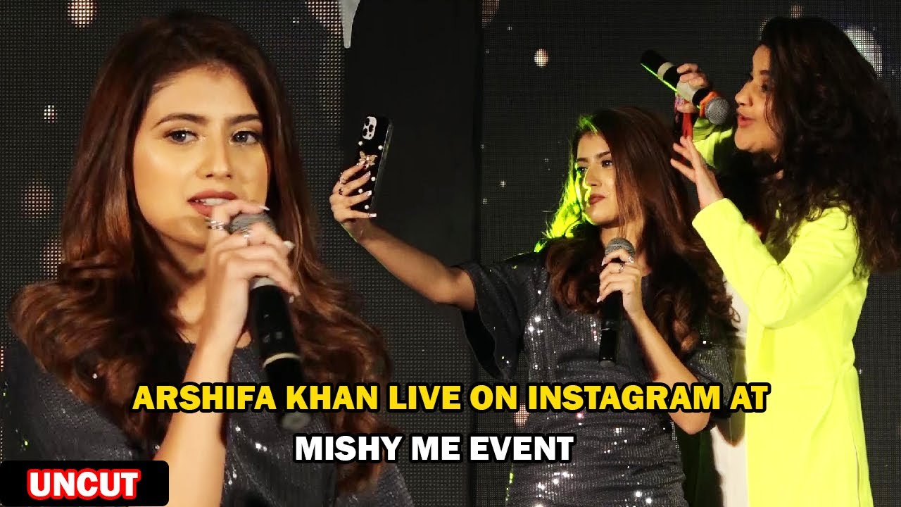 Tik Toker Arishfa Khan Arrive At Beauty Brand Mishy Me Event And Instagram Live Masti With Her Fans