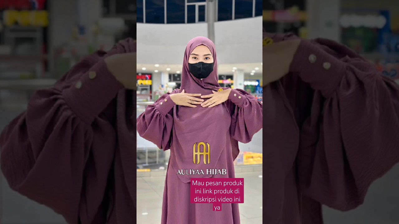 One set abaya delinaa abaya lebaran 2024 Matt crinkle airflow premium #shorts #shortsfyp #viral