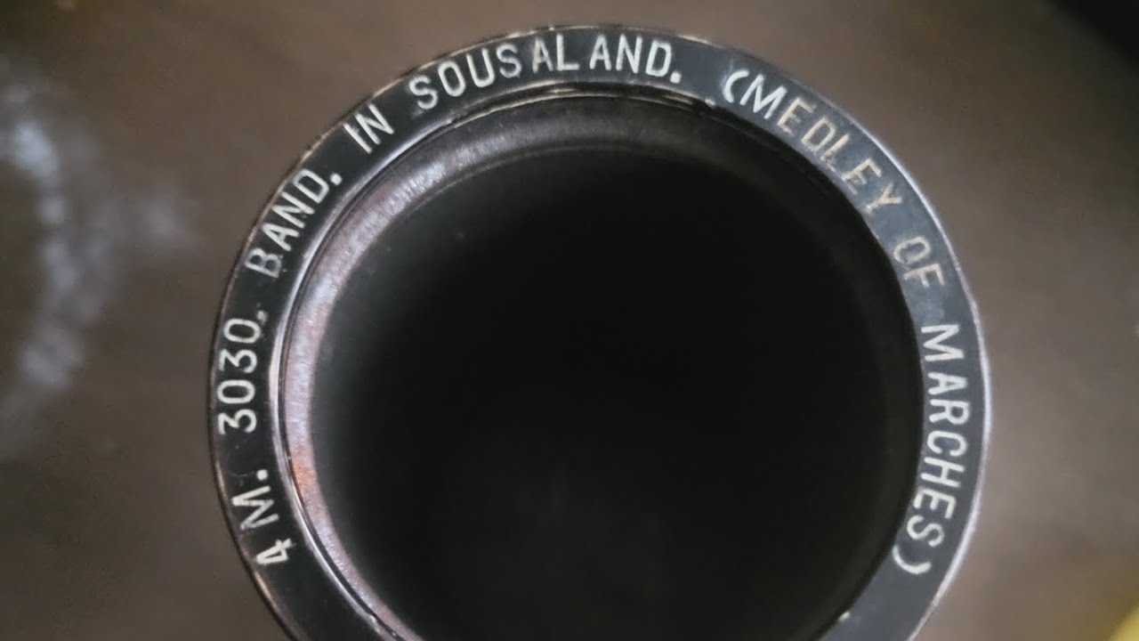 Testing a new diaphragm on a Indestructible 4 min cylinder. On a Amberola 30. 