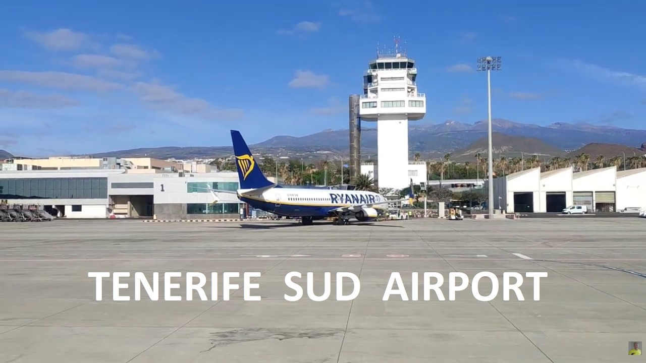 Tenerife sud , Decollo dall ' aeroporto Reina Sofia , Canary Island Spain