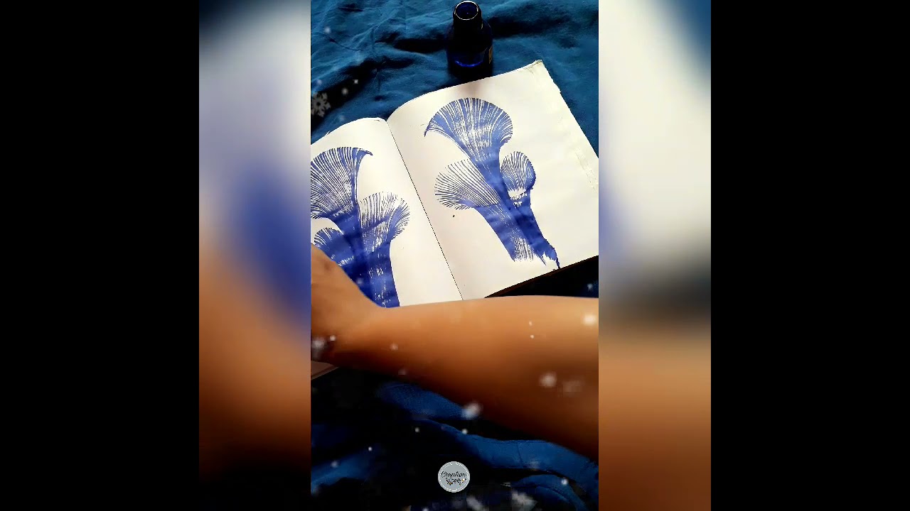 Inkwork with thread #instagramreels&nbsp;#instashot&nbsp;#ink&nbsp;#inkart&nbsp;#inkdrawing #videoftheday&nbsp;#artvideo
