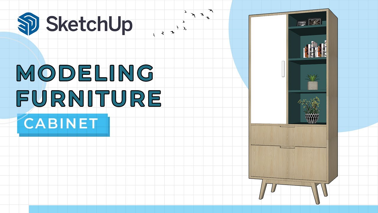 3D MODELING SKETCHUP FURNITURE [HOW TO MAKE FURNITURE SKETCHUP] EPS9