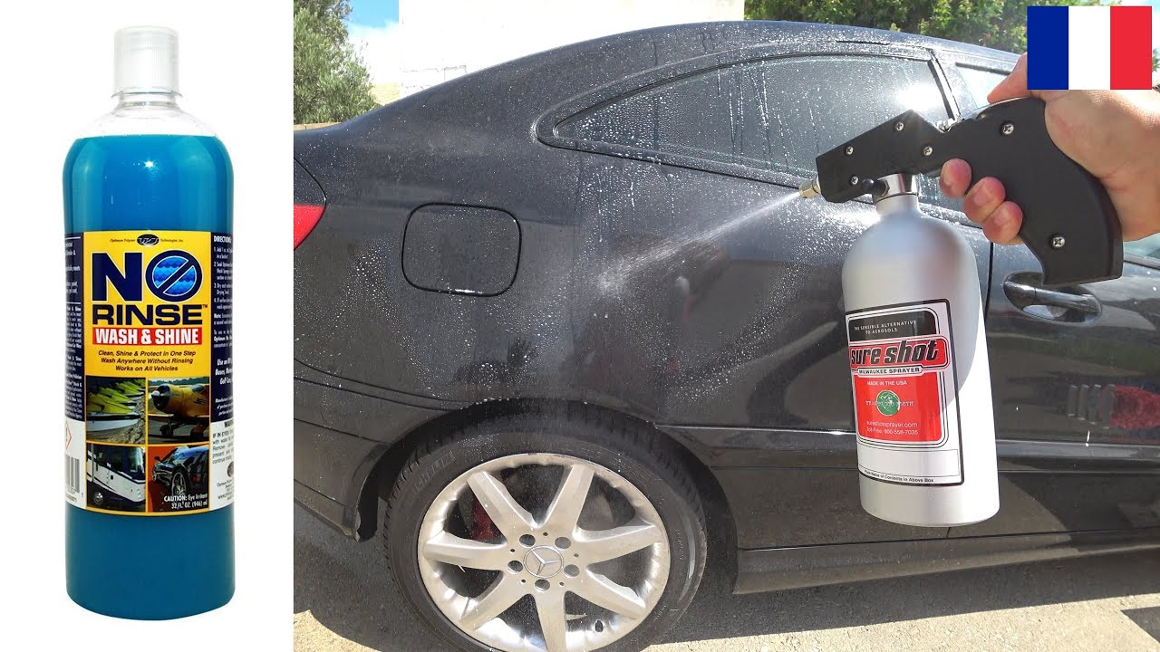 Comment LAVER sa VOITURE 🚘 prèsque SANS EAU ! 🔫 Optimum No Rinse