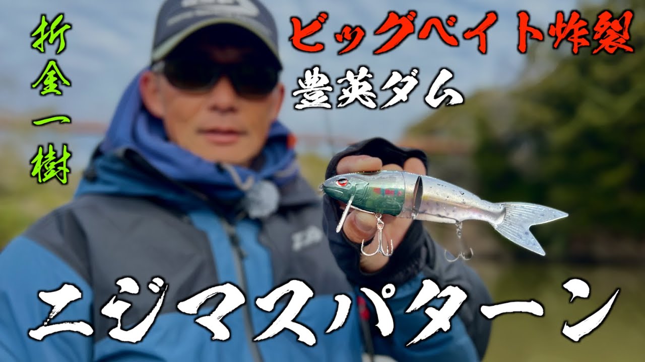 【ニジマスパターン】豊英ダム バス釣りでビッグベイト炸裂【折金一樹】