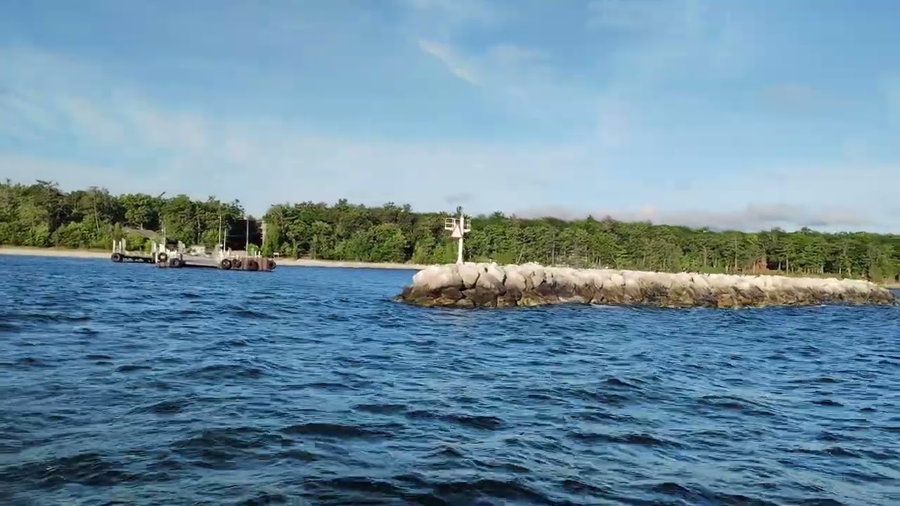 Car ferry arriving back at Northport 