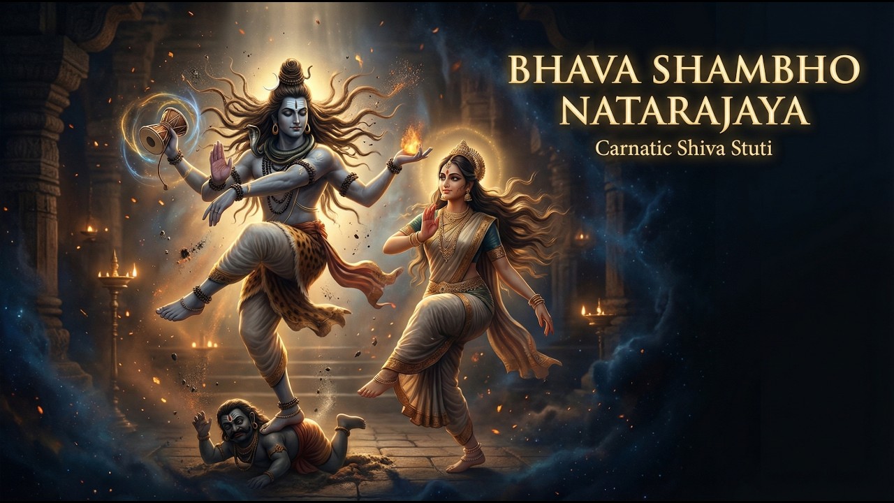 Bhava Shambho Natarajaya | A Carnatic Ode to Shiva the Cosmic Dancer #nataraja #shiva #shambho