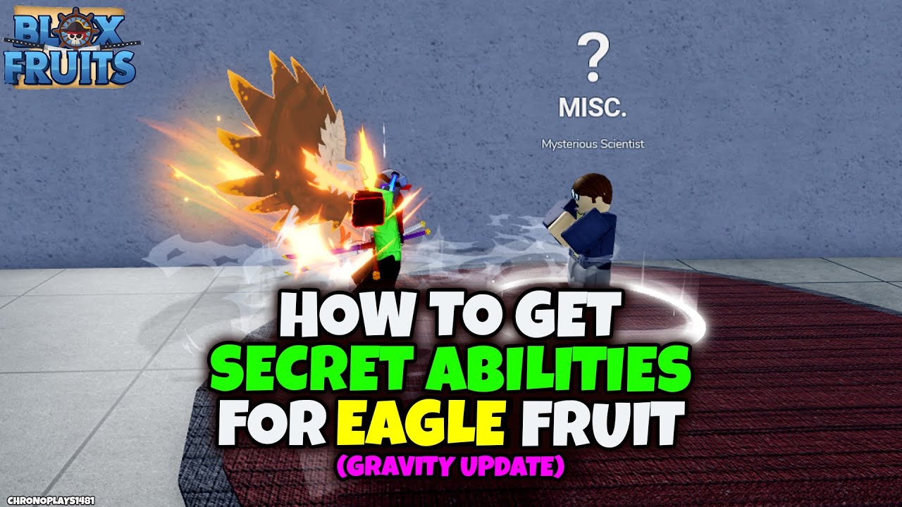 Как получить СЕКРЕТНЫЕ СПОСОБНОСТИ для Eagle Fruit (ПОЛНОЕ РУКОВОДСТВО) (Blox Fruits Gravity Update)