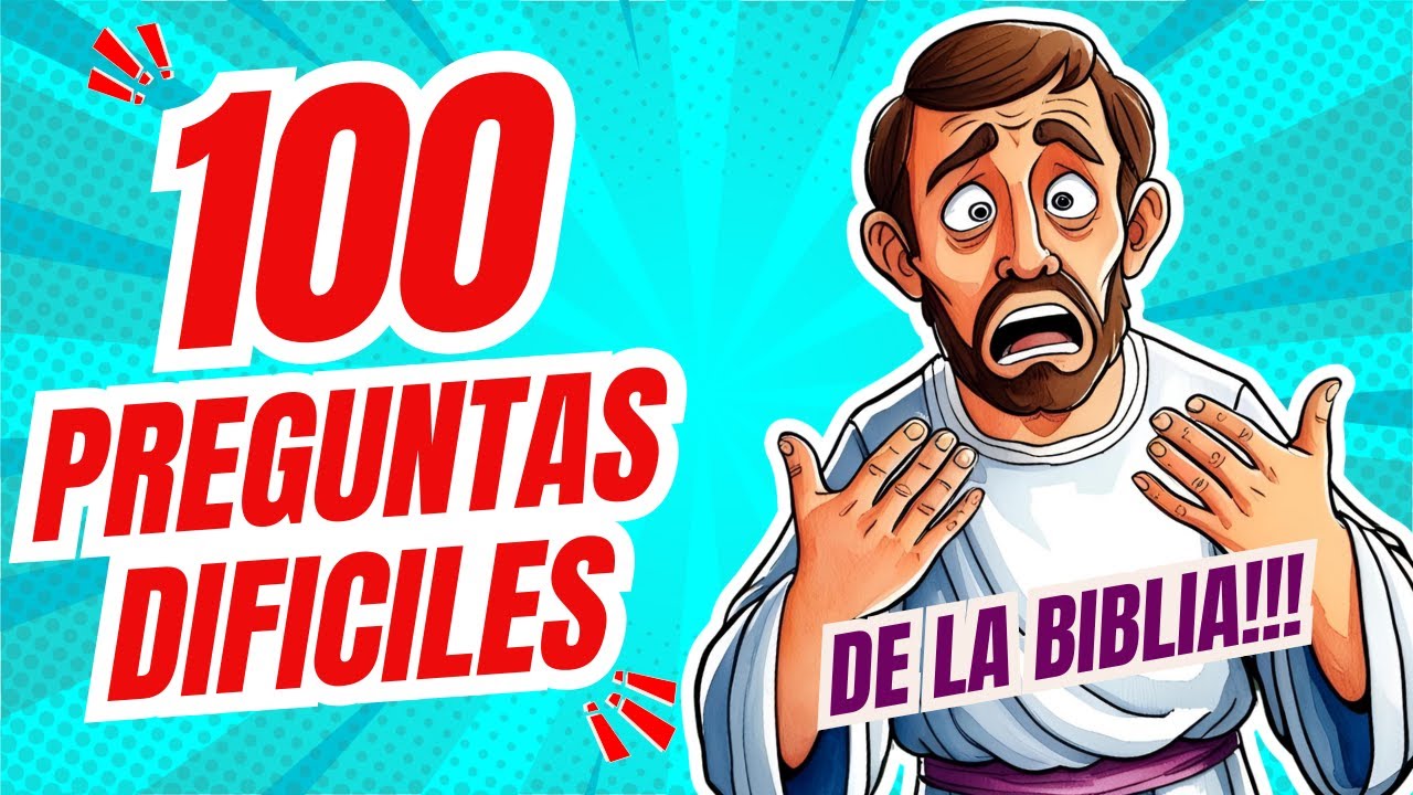 100 PREGUNTAS DIFICILES DE LA BIBLIA 💯📖| 100 ACERTIJOS BIBLICOS DIFICILES